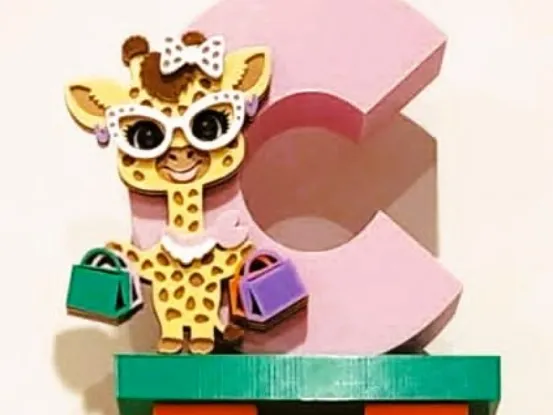 Adorável Elemento de Girafa de Compras