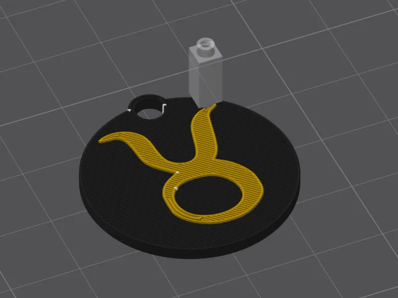 Taurus zodiac keyring - Llavero zodiaco tauro