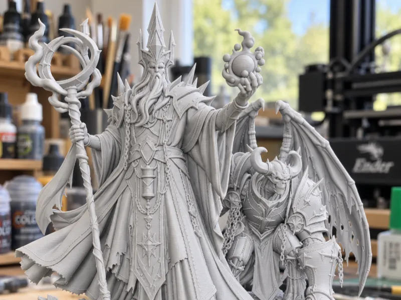 FREE Mage with gargoyle Split/Assembly