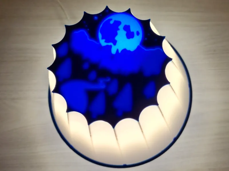 Base de lampe de table en lithophanie / Lampe de bureau en lithophanie