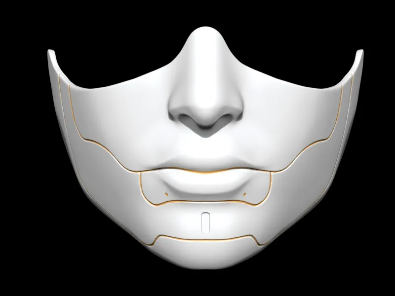 Cyberpunk Half Face mask