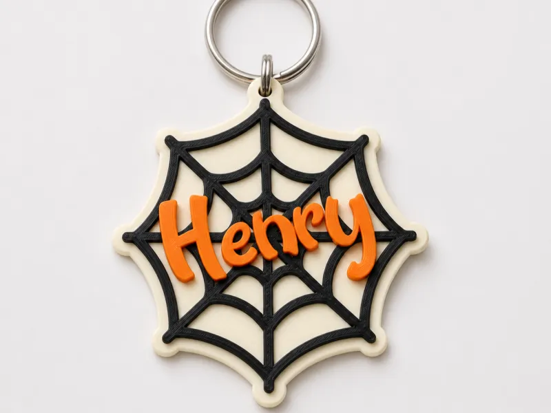 Badge nominatif en toile d'araignée d'Henry
