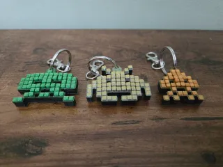Space Invanders Keychain