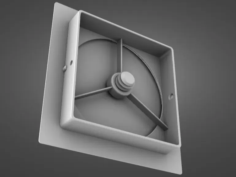 Ventilations valve frame
