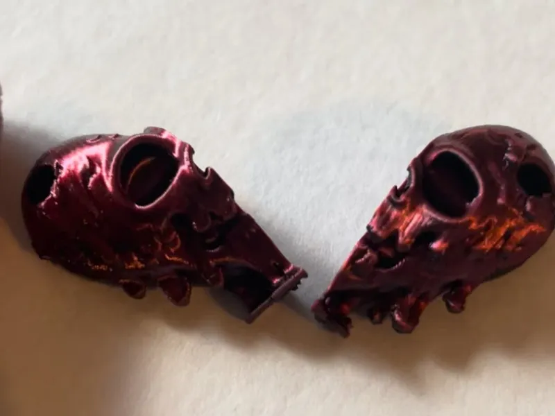 MAgnetic Friendship Melted Skull Pendant