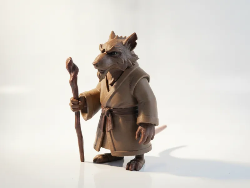 Figurina 3D Stampabile di Splinter TMNT Cartoni Animati