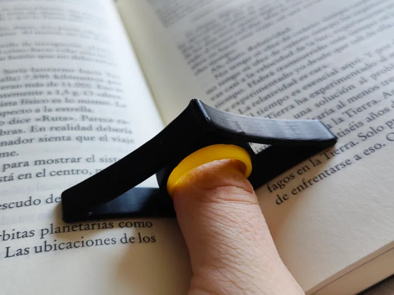 Soporte página libro