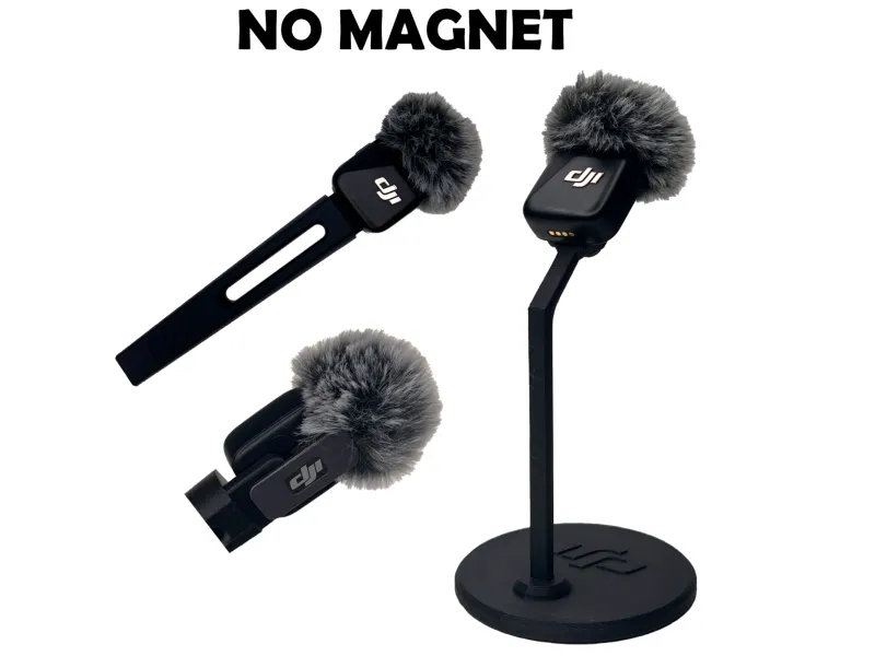 DJI Mic Mini用小型ハンドルおよびデスクトップホルダー（非磁力式）