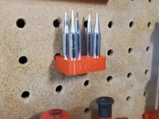 Soldering Spare Tips Pegboard Holder