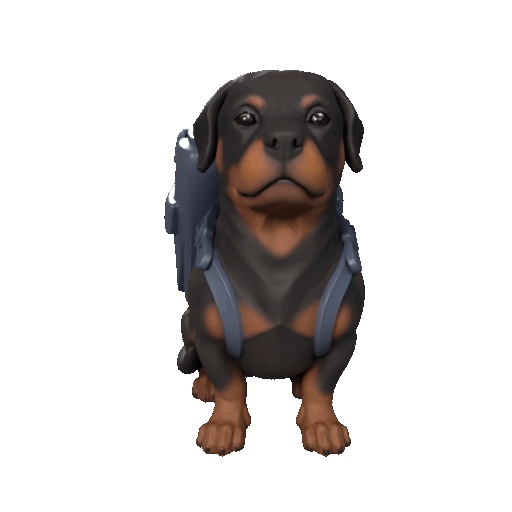 Rottweiler pencil holder-0