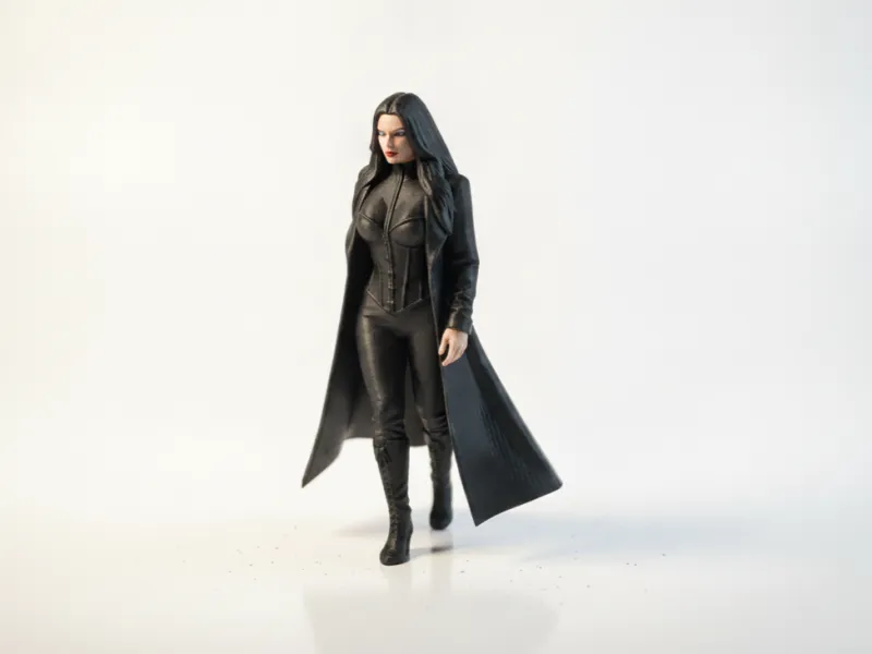 Lady In Bodysuit Figurine Female Character 3D Printable