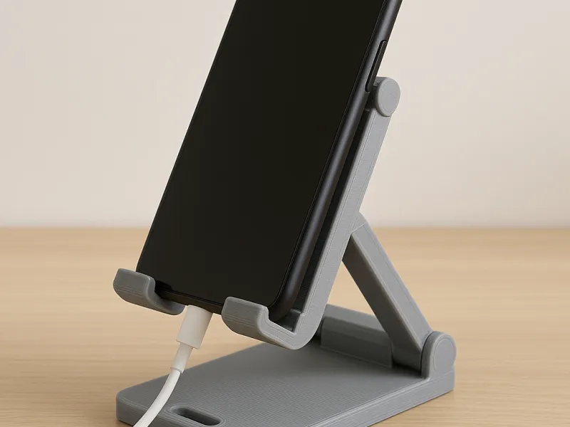 Verstelbare 3D-printbare telefoonstandaard