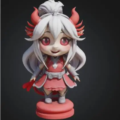 Anime Dragon girl chess set - Orico horsegirl.