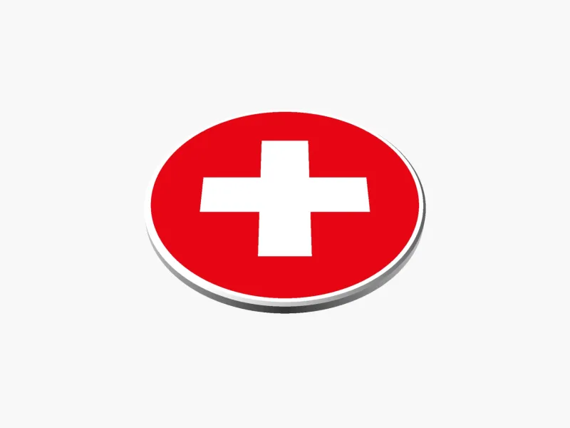 Porta-copos da Bandeira Suíça