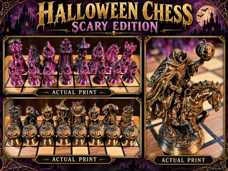 enge halloween schaakset
