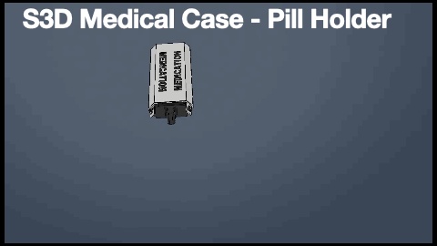S3D Medical Case - Pill Holder with seven compartments-0