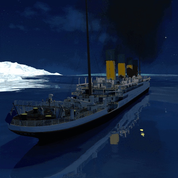 RMS Titanic Cruise Ship Model by PoserWorld Printable