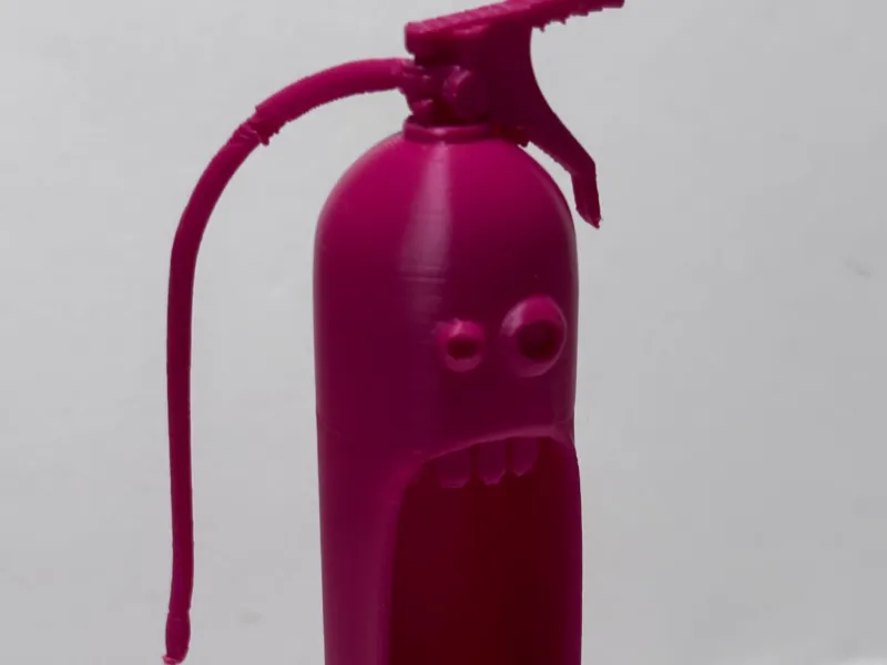 Animated fire extinguisher