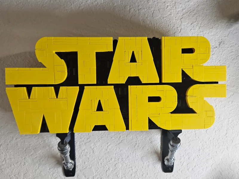 Supporto da parete con logo Star Wars Lego