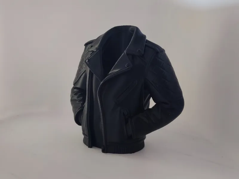 Biker Leather Jacket Pencil Holder