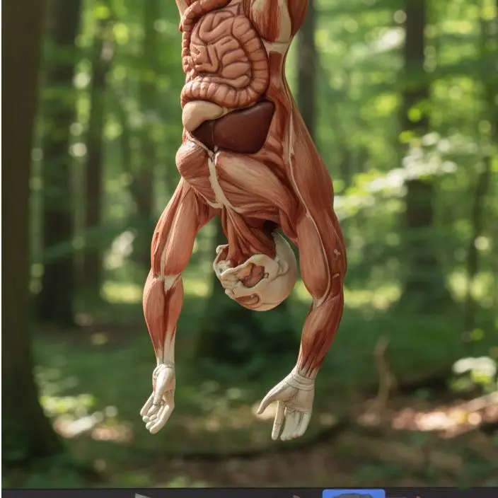 Flayed & Hanged Human Ideal for Horror Scenes