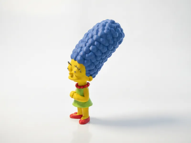 Estatueta da Marge Simpson Desenhos Animados Animação Impressão 3D