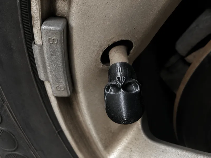 Tappo valvola pneumatico a teschio / Tappo aria per auto / Tappo a teschio