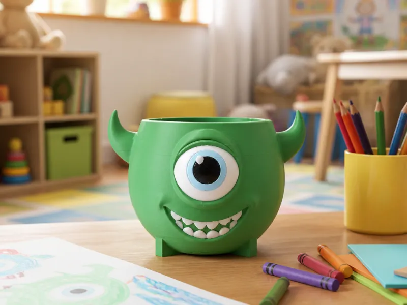 Fun Mike Wazowski-Inspired Bowl with Cute Design
