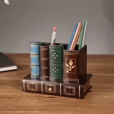 Подставка для ручек - Форма старой книги