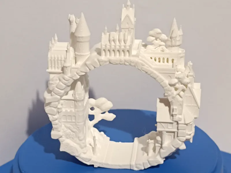 Ring-Diorama Hogwarts