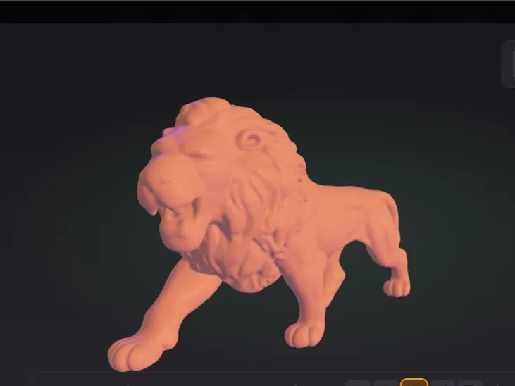 Elite Lion 3D Showpiece