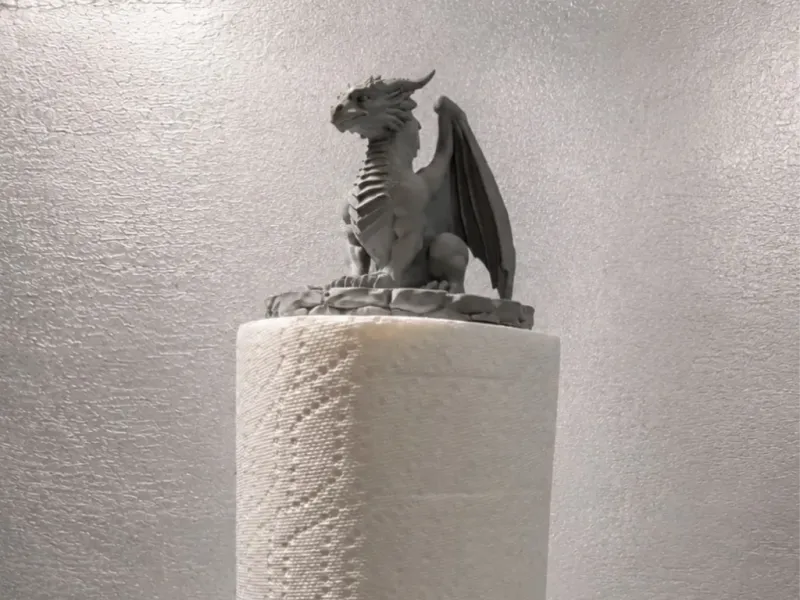 Dragon Guardian Paper Towel/Spare TP Roll Holder