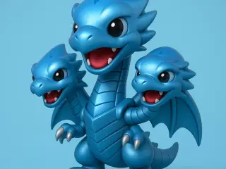 3 Headed Dragon Model