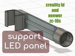support LED panel ( creality hi and neewer zc-10s )