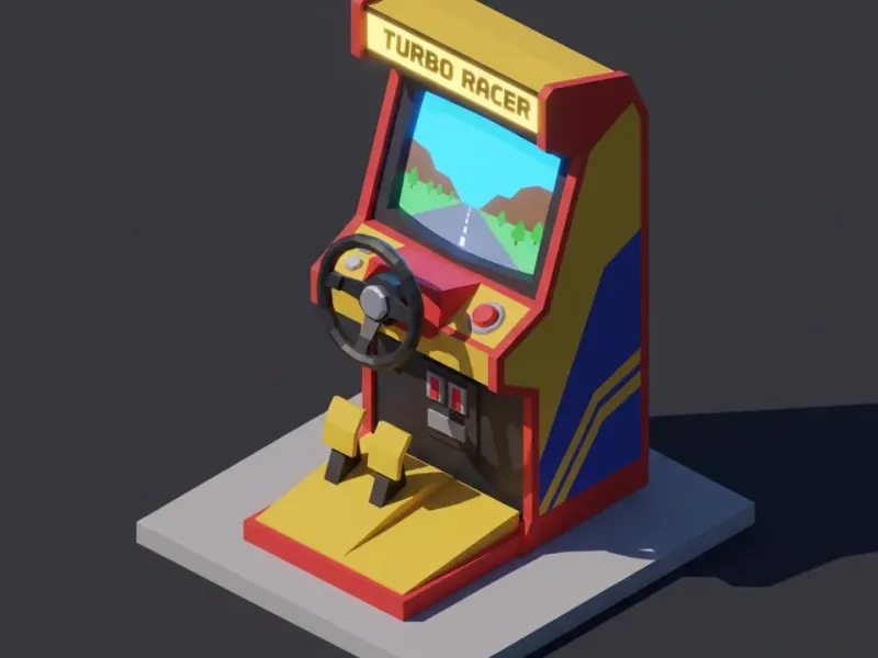 Low Poly Arcade Racing Machine