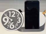 Clock for the desk, with cell phone holder and pencil box-0