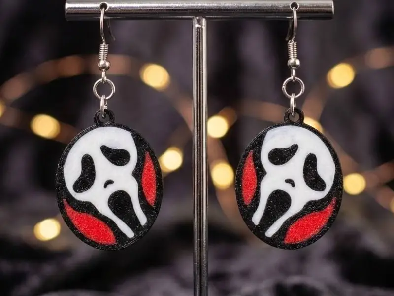 Scream Ghostface Halloween Earrings!