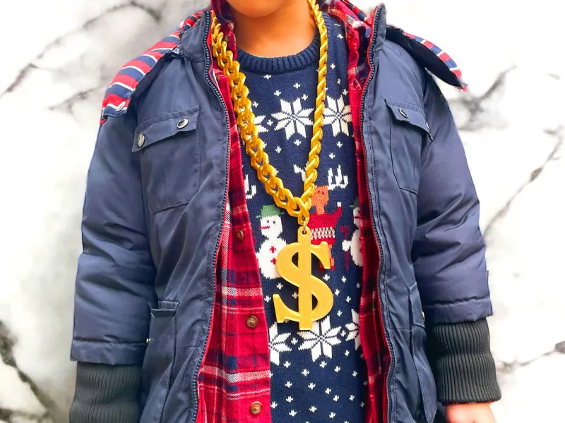Thug Life Gold Dollar Chain