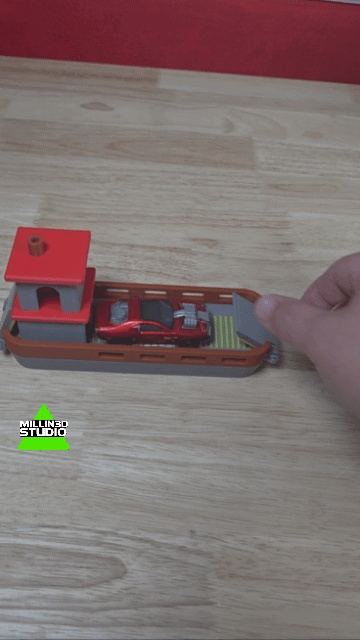 Balsa Benchy – Balsa de Transporte para 2 Carros com Rampas Funcionais