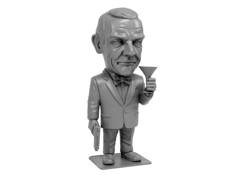 James Bond cartoon figure
