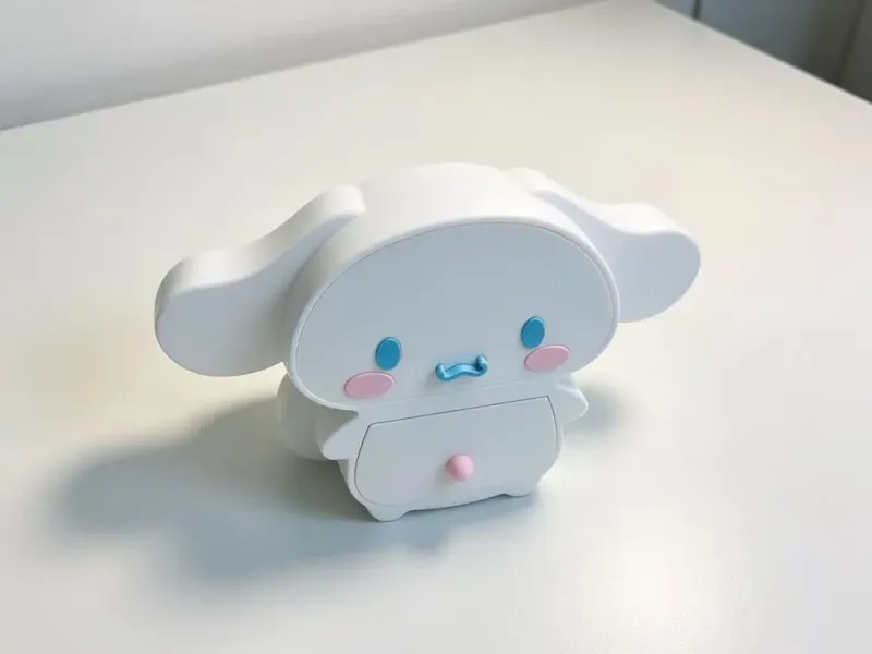 Armazenamento de Cinnamoroll da Sanrio com gavetas