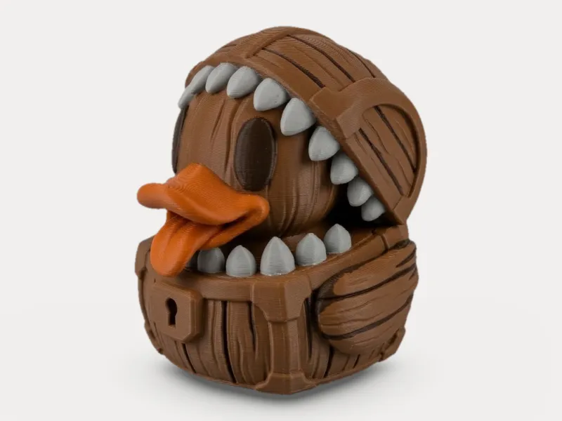 Treasure Chest Monster Rubber Duck - Horror Figurine