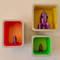Funky Box Shelves with removeable colour insert Bundle Shelf-1