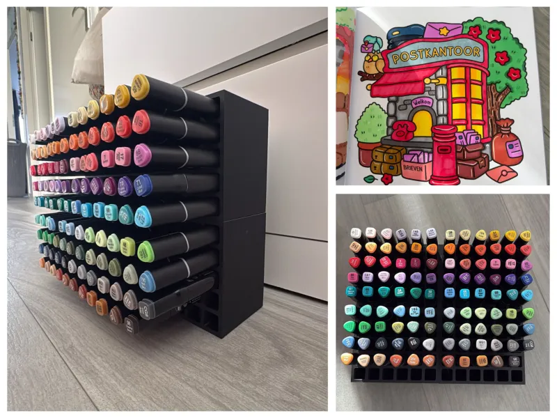 Organizador modular de marcadores