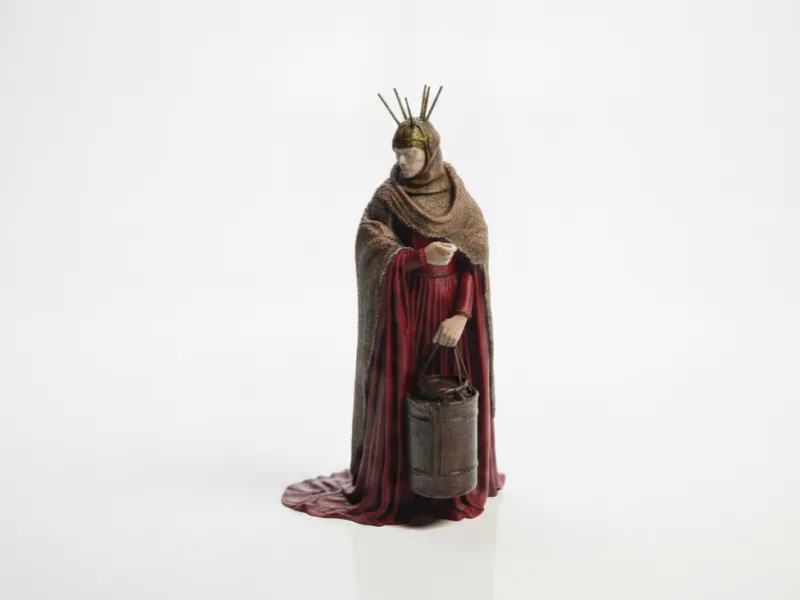 Lady Carrying Mysterious Figure Statue 3D Printable