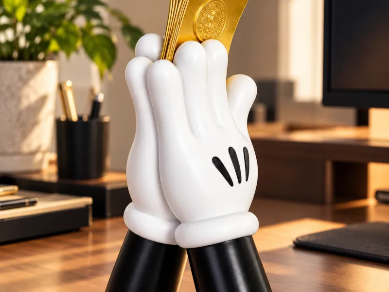 Cartoon Glove Money Holder – Funny Cash Stand