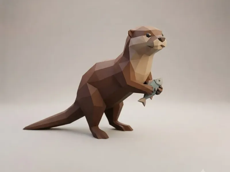 Low Poly Otter