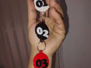 Porta llavero numérico "Numeric keychain holder"