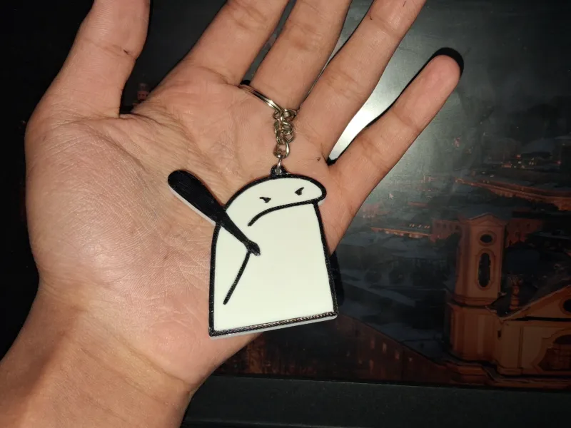 Flork Meme(NO CFS) Keychain