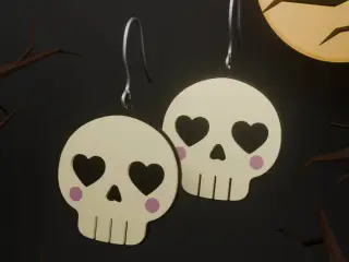 Cute Skull Earrings | Halloween Earring Series